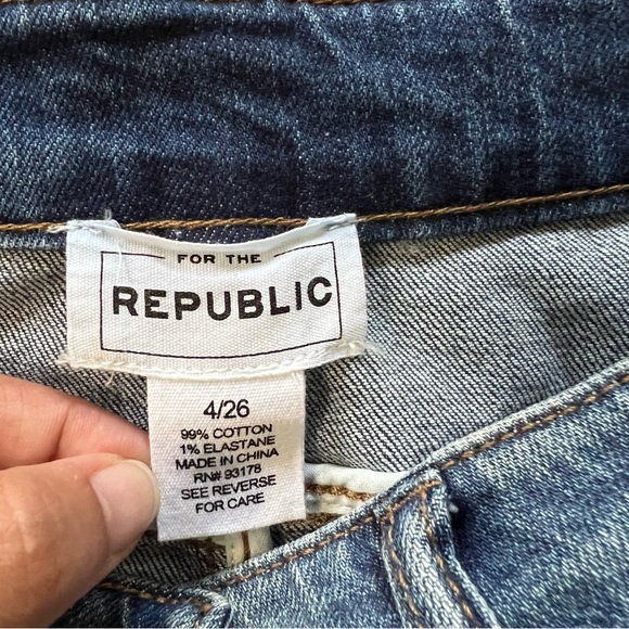 For the Republic denim frayed hem skirt - Picture 4 of 4